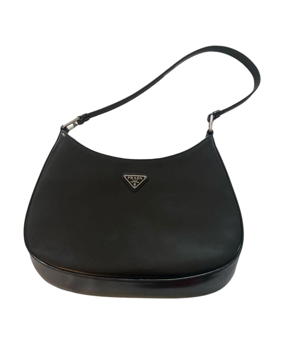 PRADA Черная кожаная сумка через плечо, фото 1