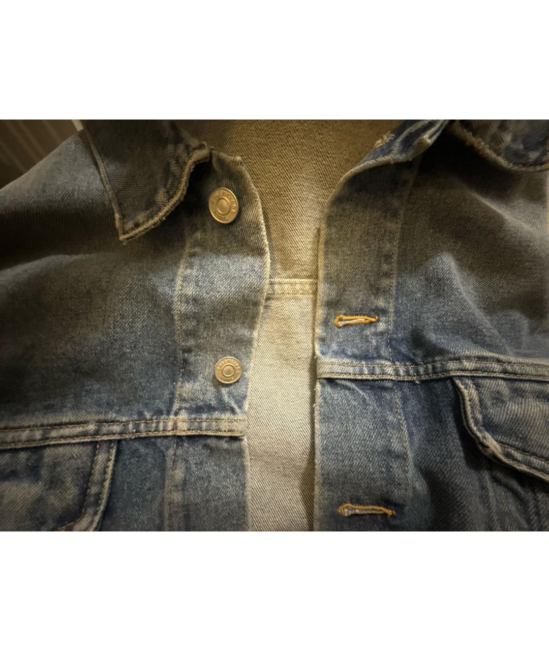 BALENCIAGA Синяя деним куртка, фото 4