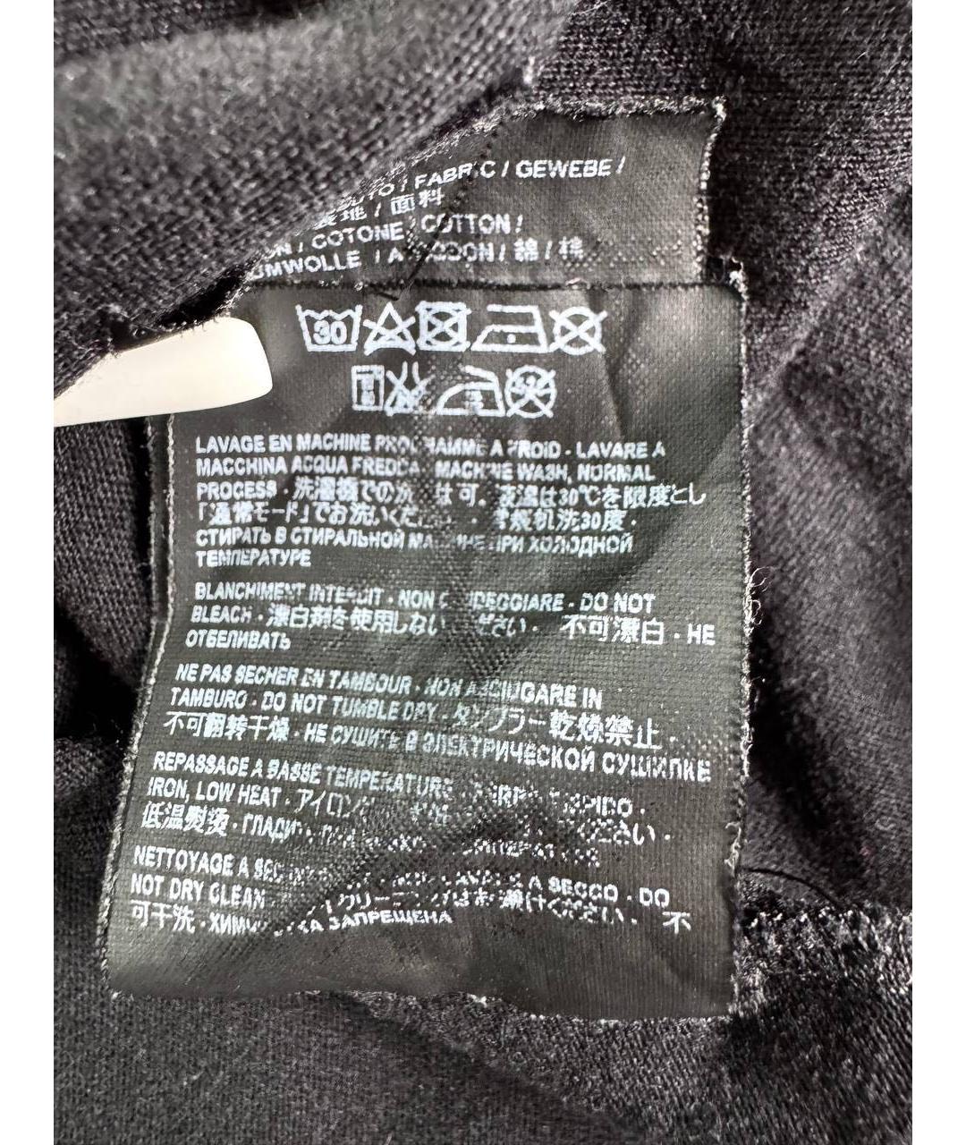 SAINT LAURENT Черная хлопковая футболка, фото 6