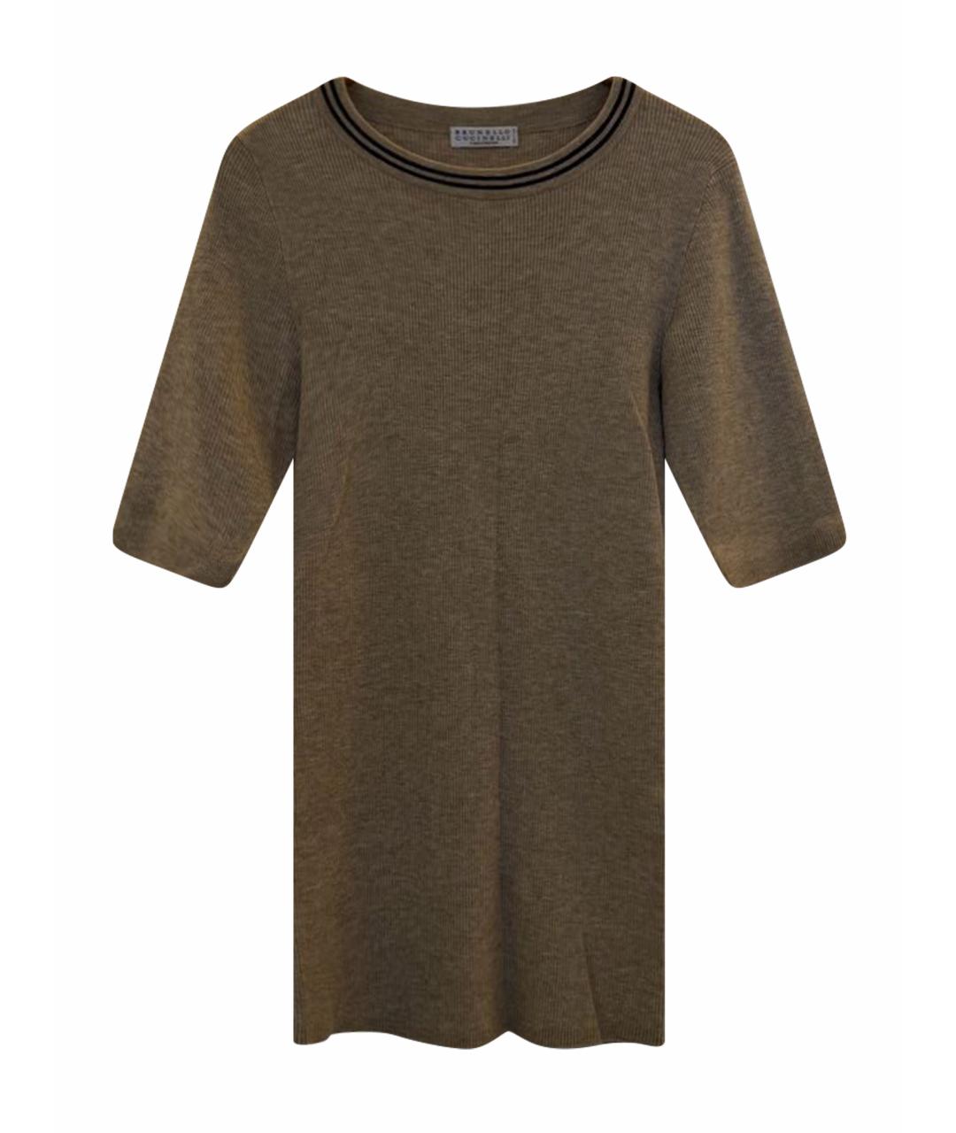 BRUNELLO CUCINELLI Бежевая кашемировая блузы, фото 1