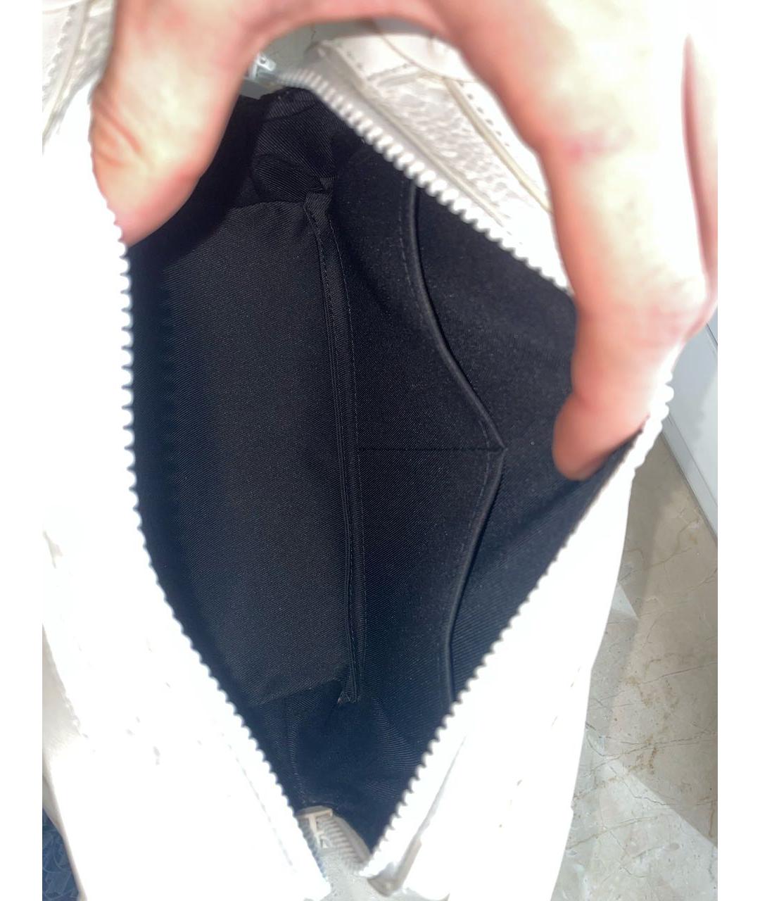 LOUIS VUITTON Белая кожаная сумка через плечо, фото 4