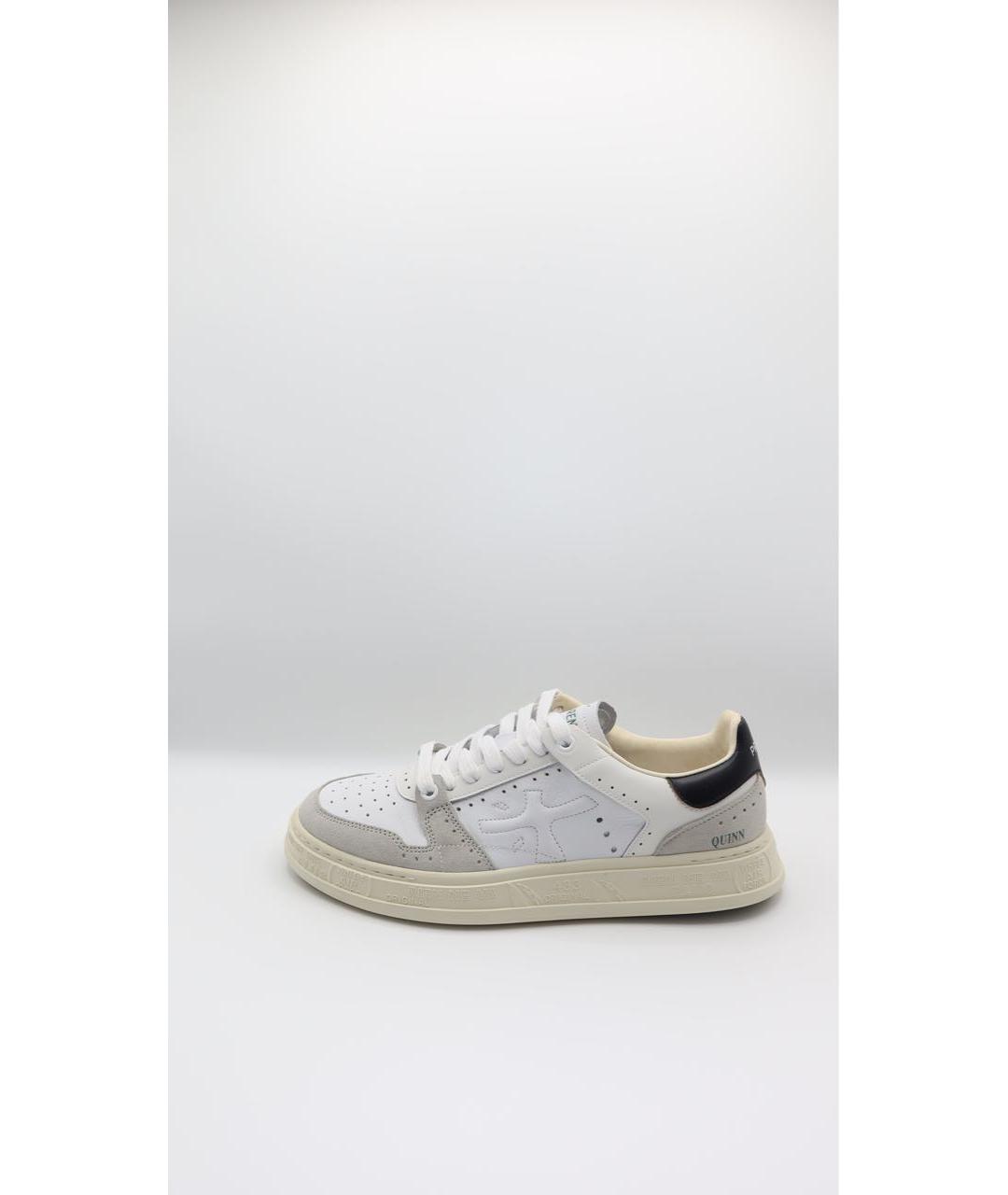 PREMIATA Белые кожаные низкие кроссовки / кеды, фото 9