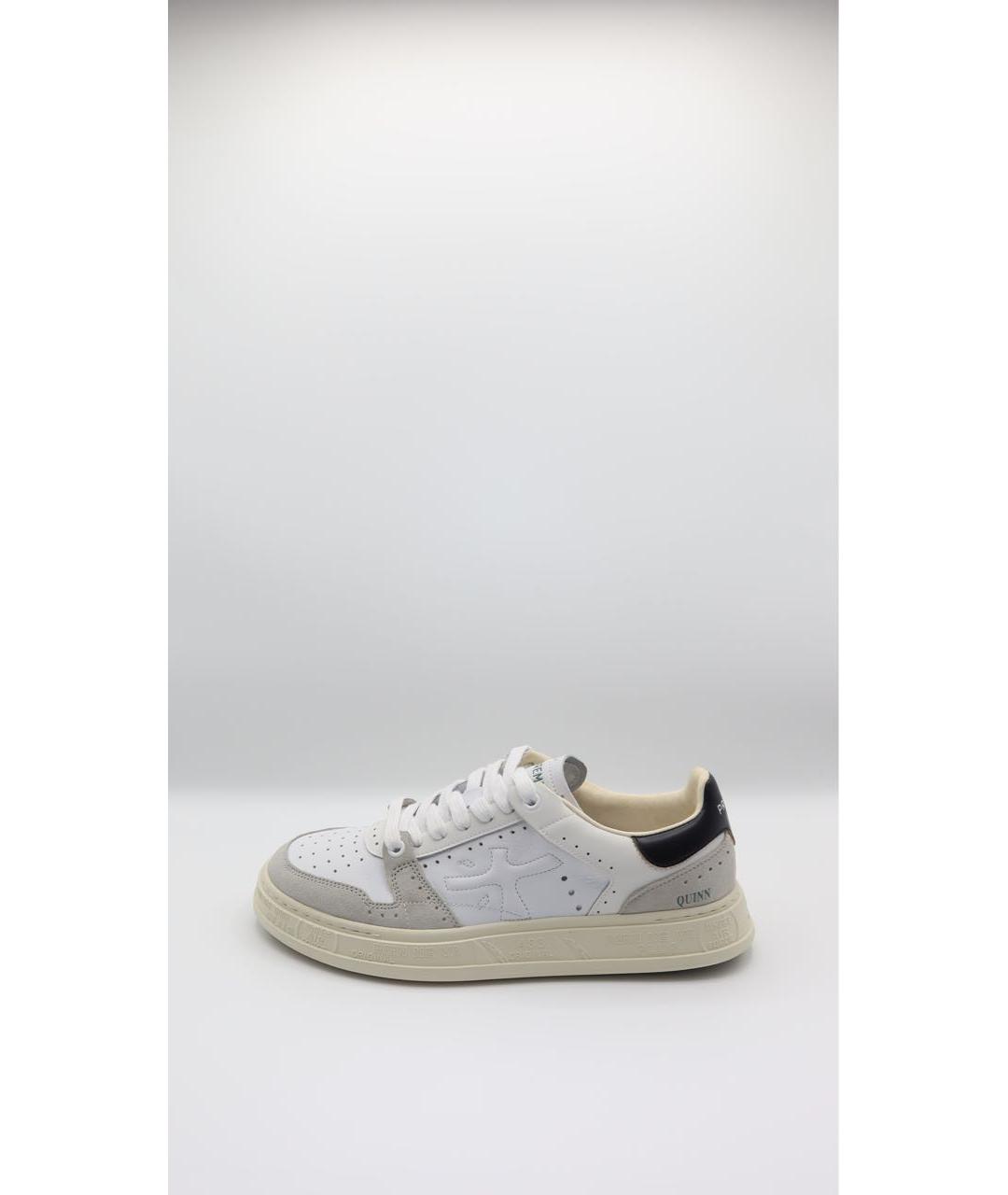 PREMIATA Белые кожаные низкие кроссовки / кеды, фото 7