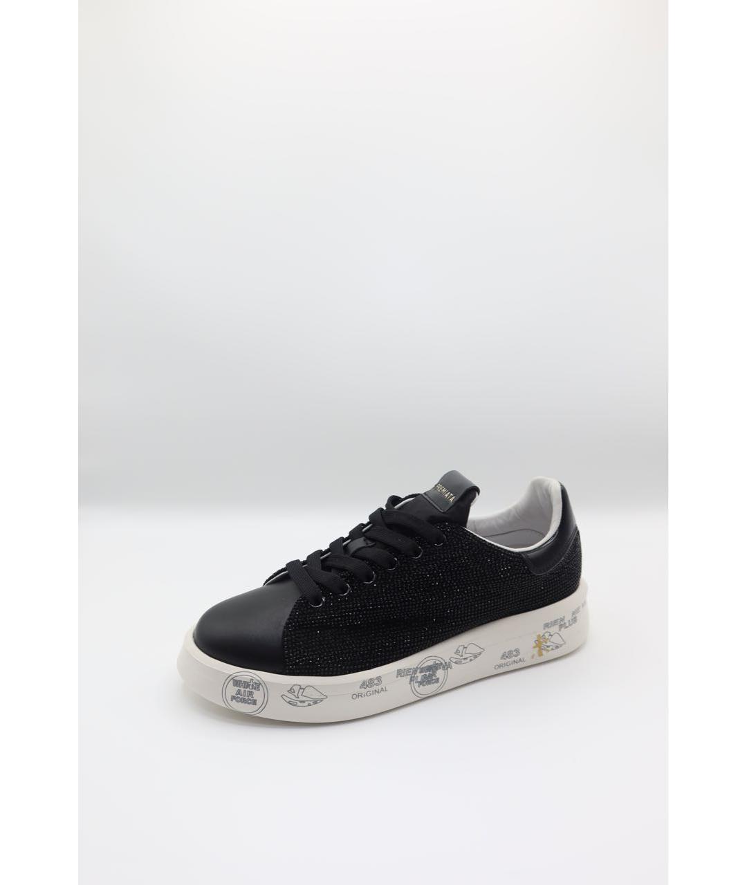 PREMIATA Черные кожаные кеды, фото 2