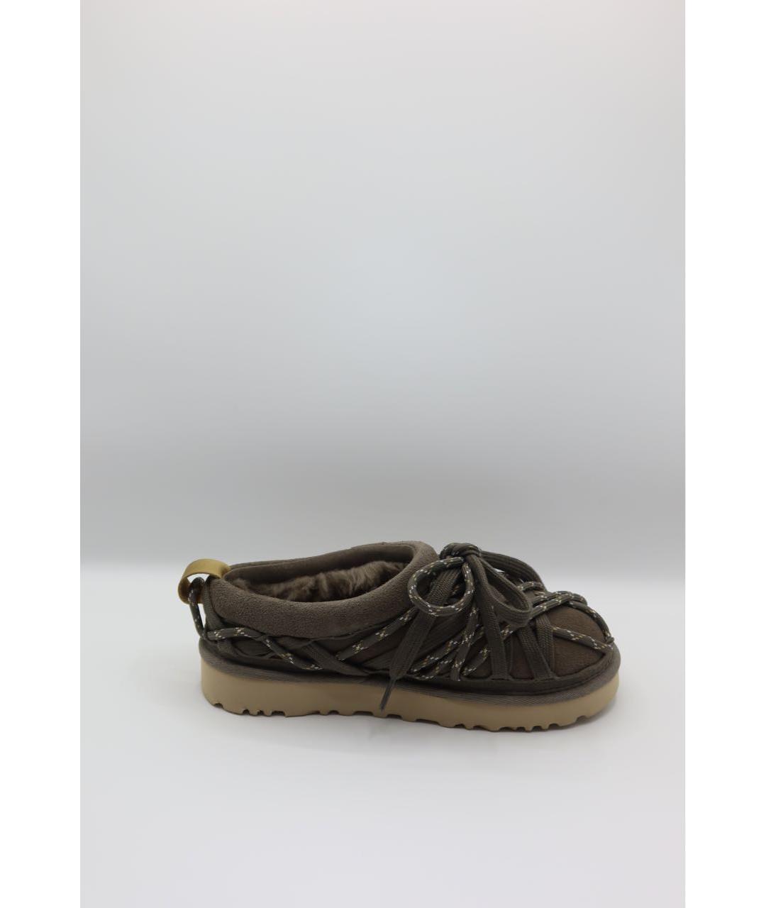 UGG AUSTRALIA Антрацитовые замшевые сабо, фото 5