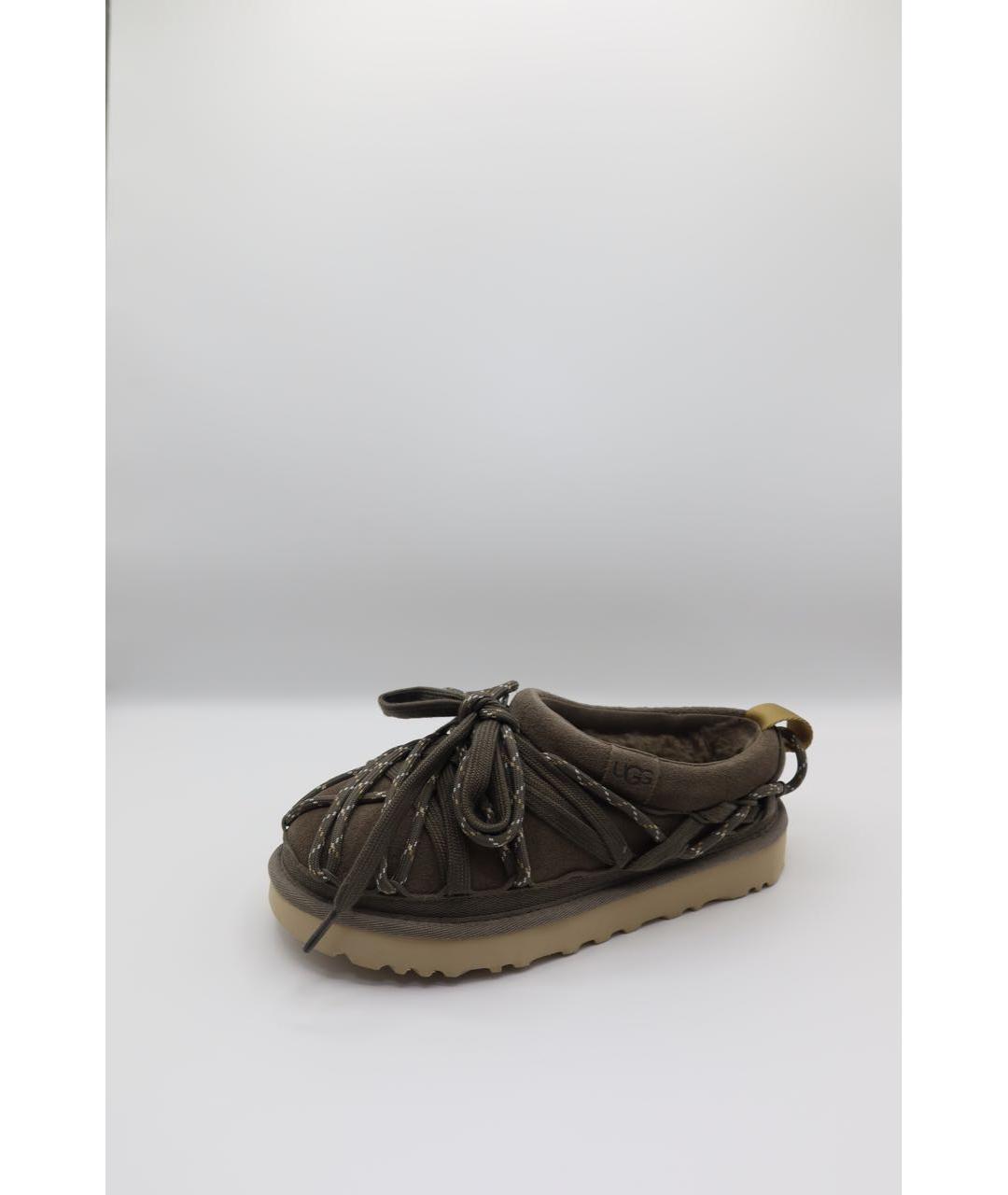 UGG AUSTRALIA Антрацитовые замшевые сабо, фото 3
