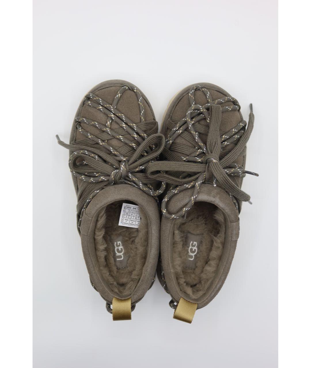 UGG AUSTRALIA Антрацитовые замшевые сабо, фото 7