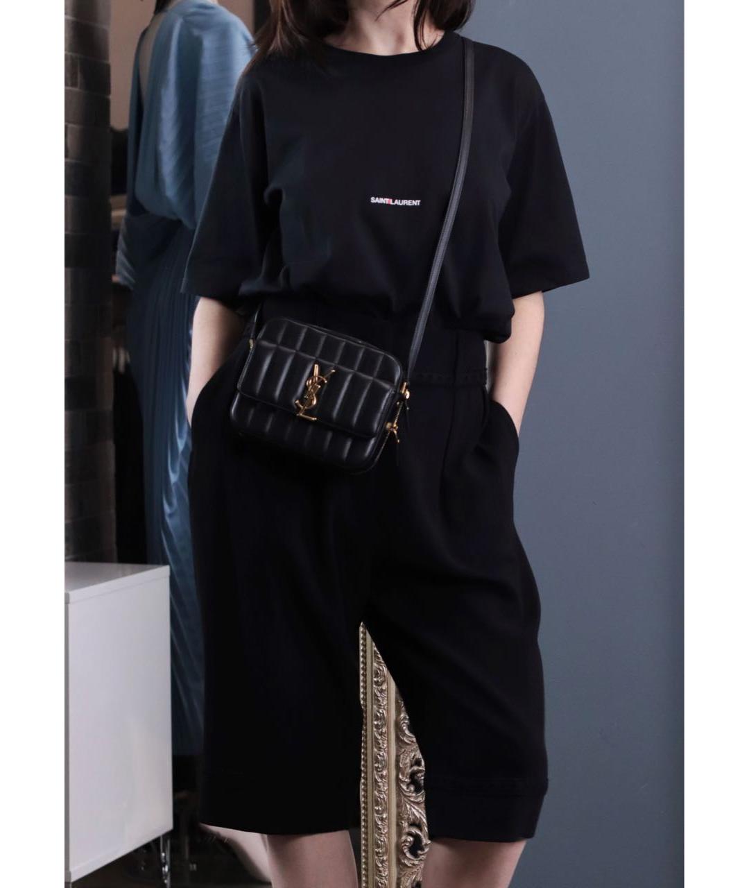 SAINT LAURENT Черные шерстяные шорты, фото 7