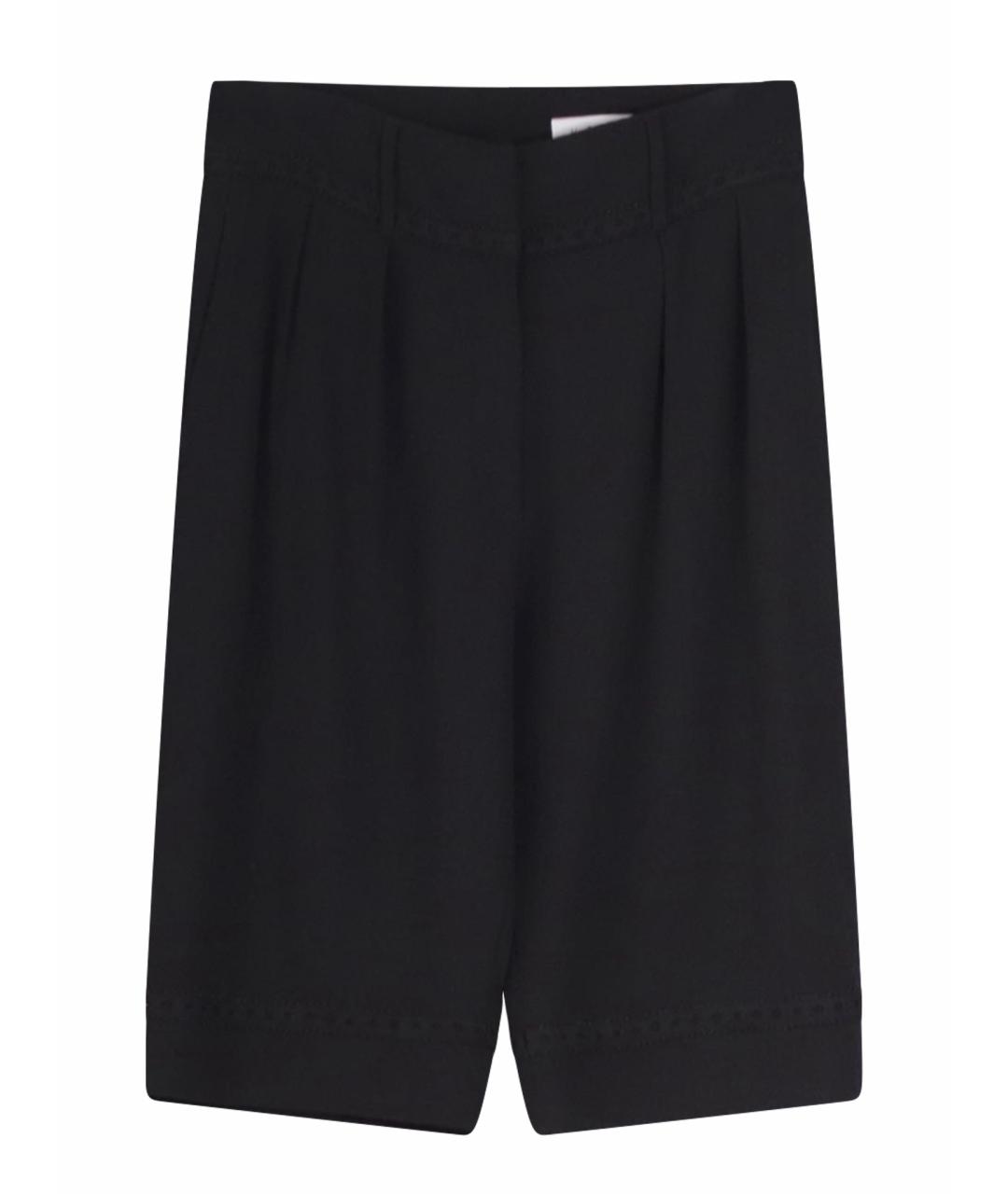 SAINT LAURENT Черные шерстяные шорты, фото 1