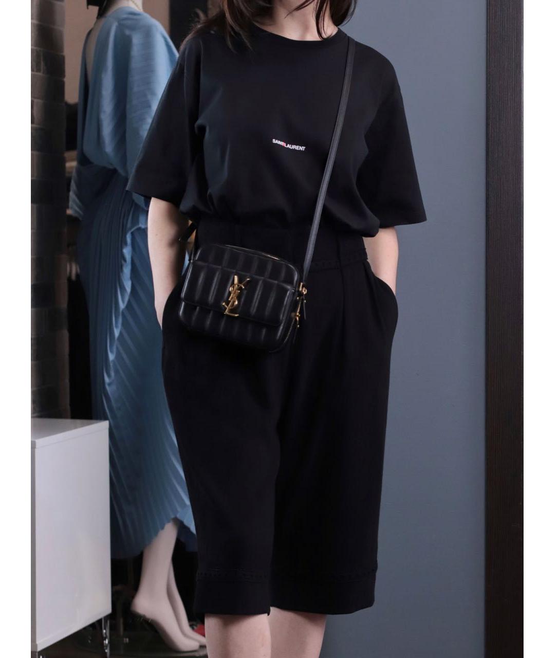 SAINT LAURENT Черные шерстяные шорты, фото 8