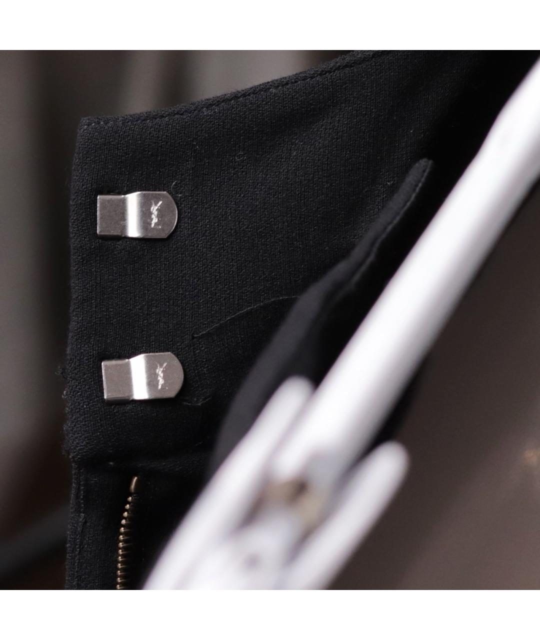 SAINT LAURENT Черные шерстяные шорты, фото 5