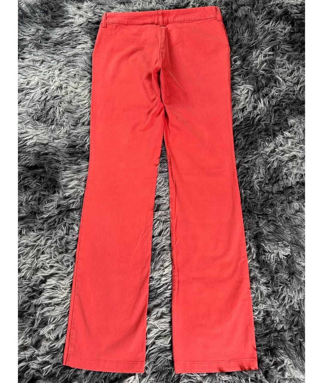 JUST CAVALLI Красные хлопковые джинсы, фото 3