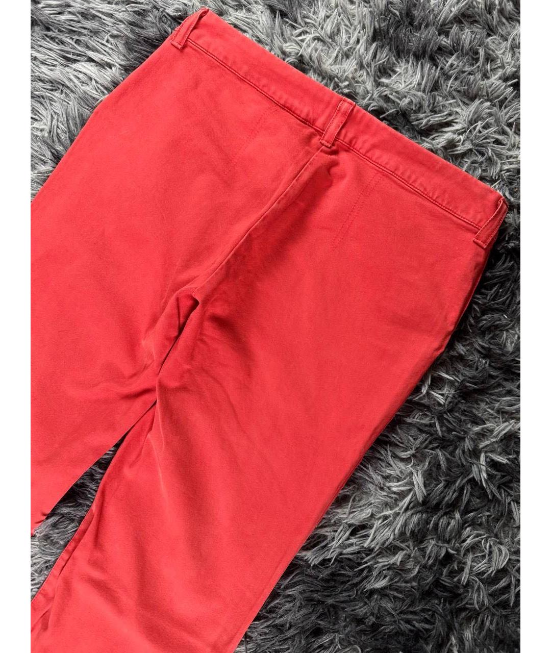 JUST CAVALLI Красные хлопковые джинсы, фото 2