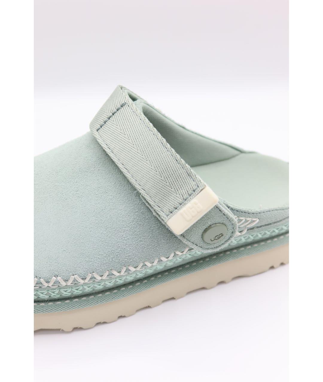 UGG AUSTRALIA Бирюзовые замшевые сабо, фото 3