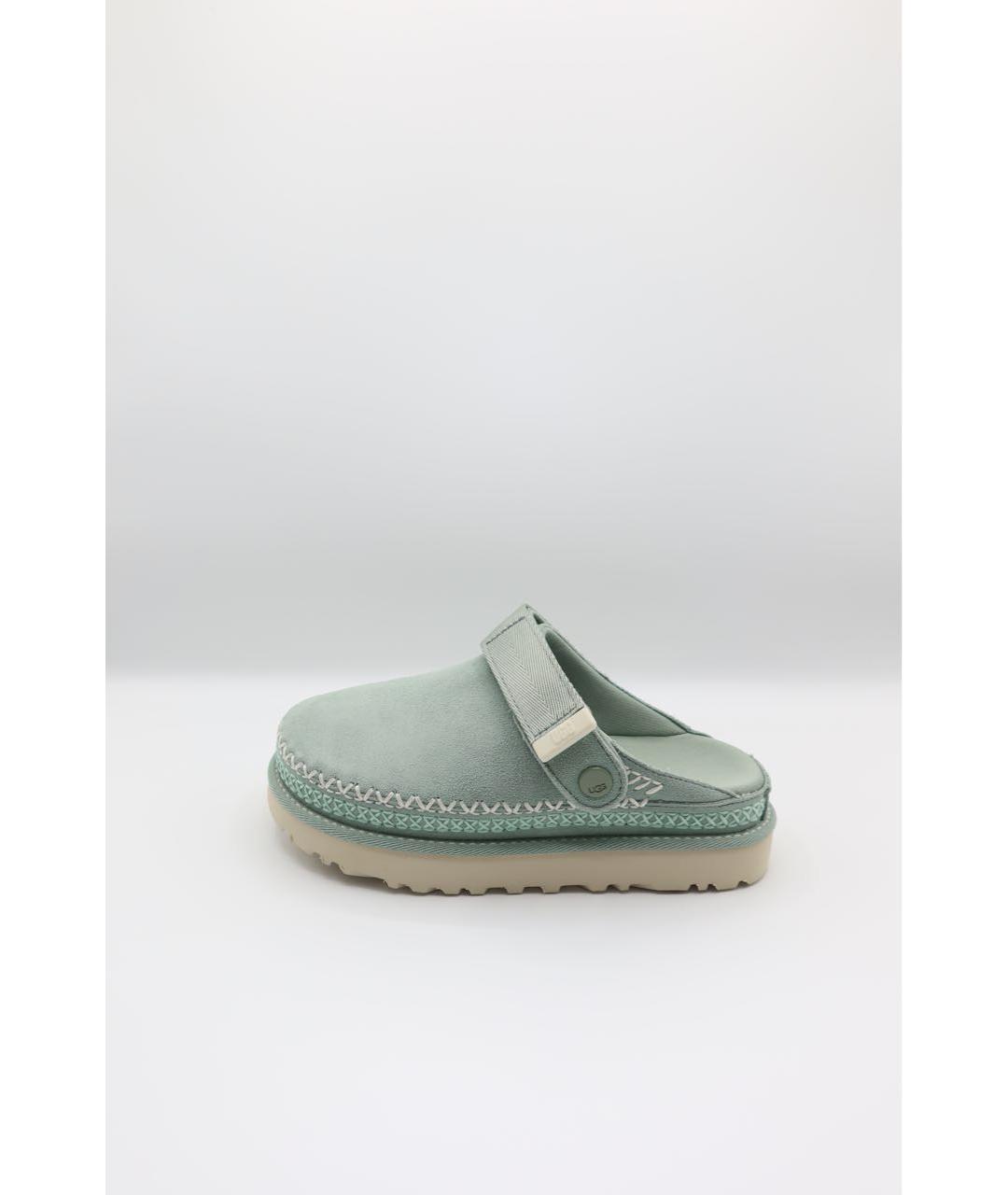 UGG AUSTRALIA Бирюзовые замшевые сабо, фото 7