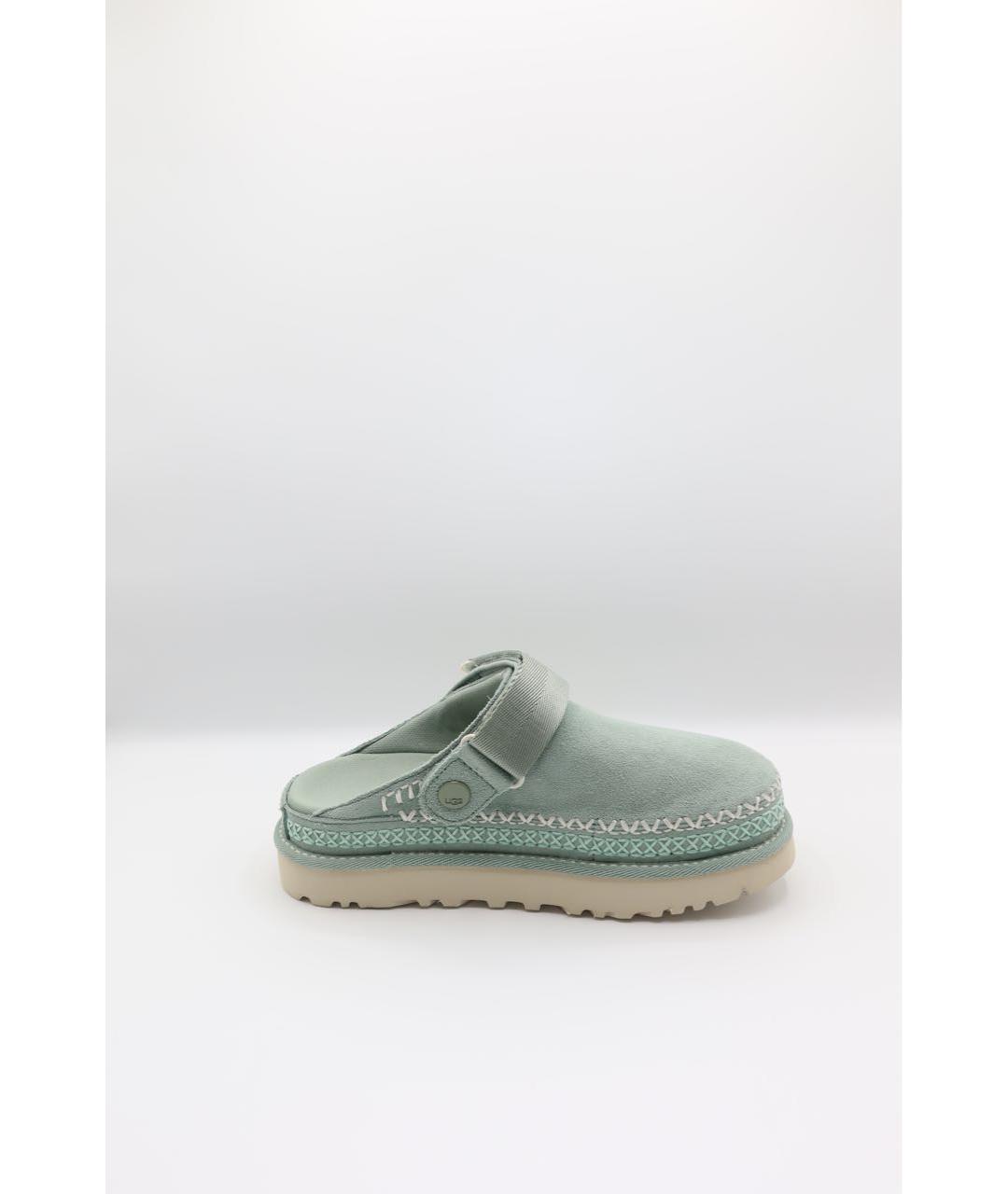 UGG AUSTRALIA Бирюзовые замшевые сабо, фото 4