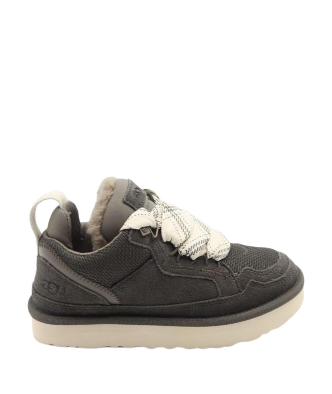 UGG AUSTRALIA Антрацитовые замшевые кроссовки, фото 1