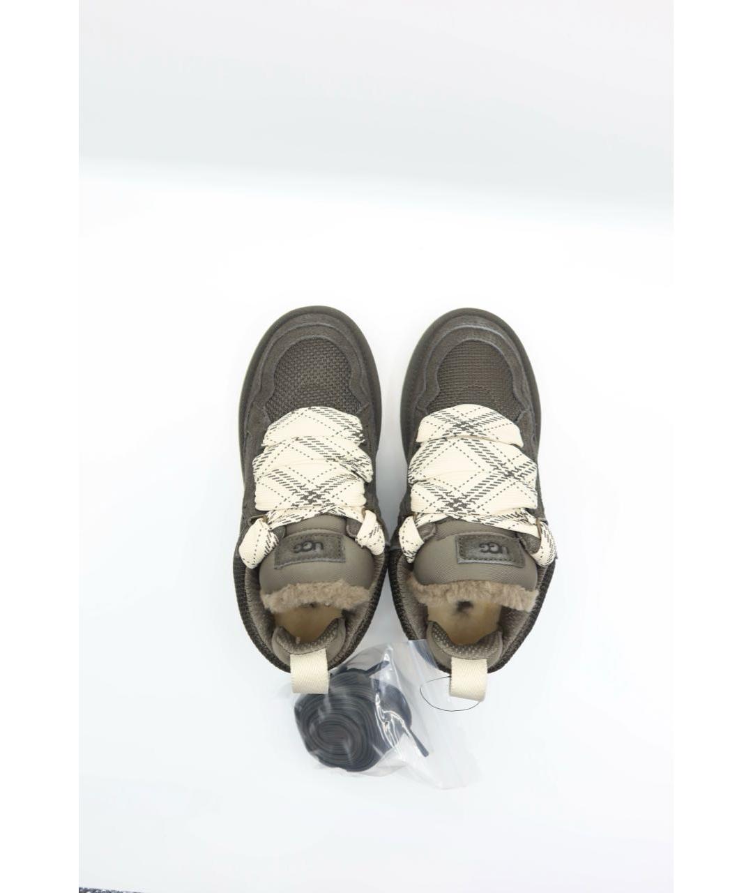 UGG AUSTRALIA Антрацитовые замшевые кроссовки, фото 6