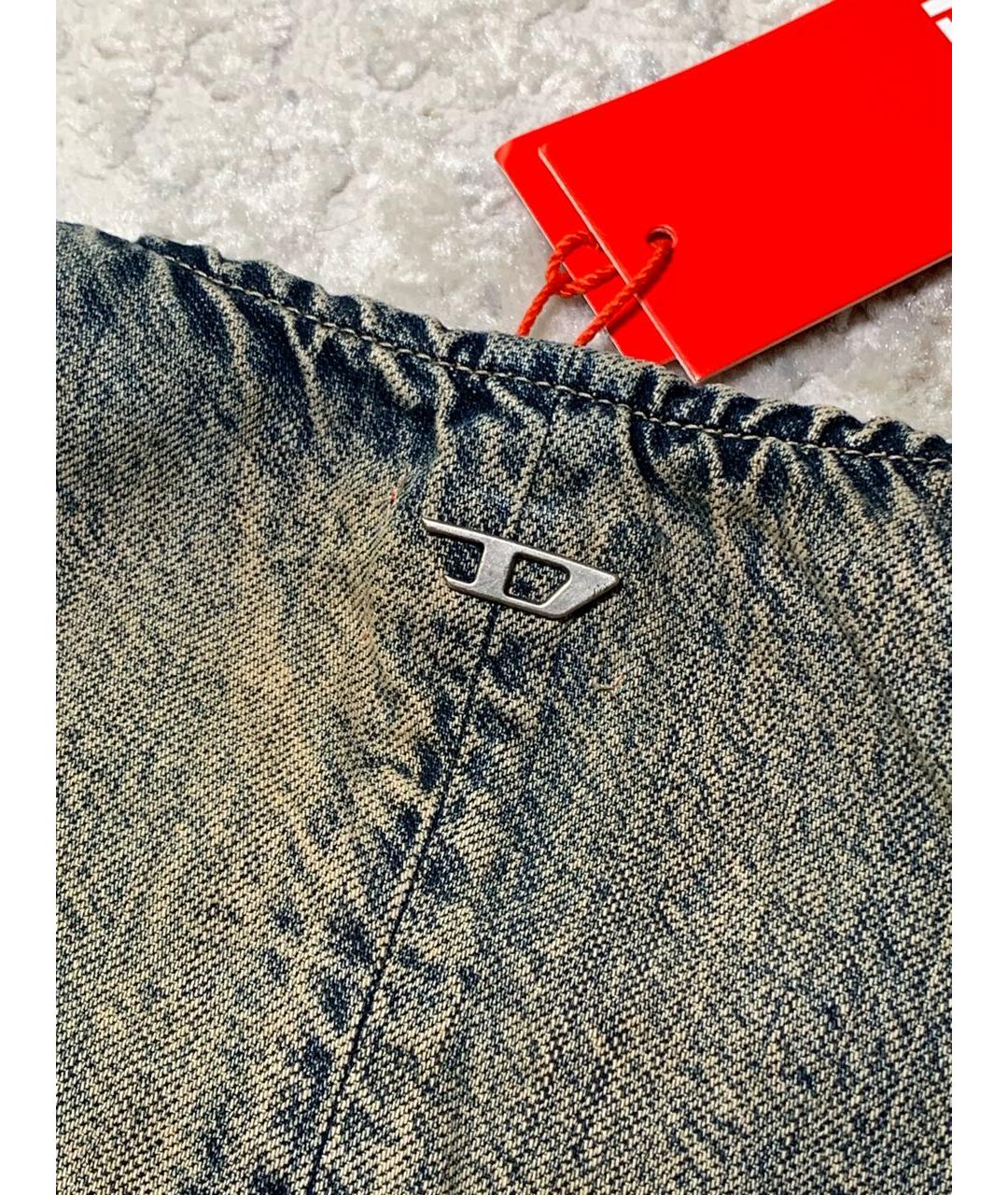 DIESEL Хаки деним майка, фото 5