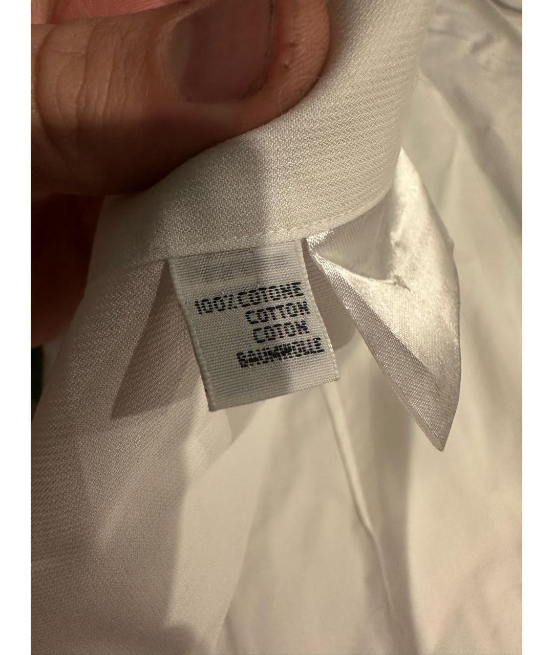 KITON Белая хлопковая классическая рубашка, фото 8