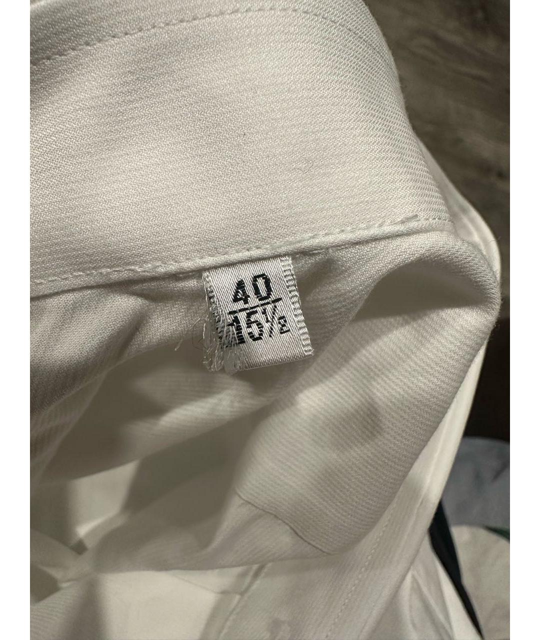 KITON Белая хлопковая классическая рубашка, фото 5