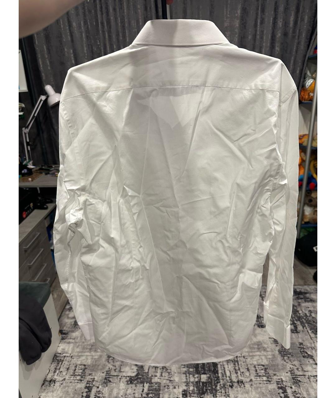 KITON Белая хлопковая классическая рубашка, фото 2