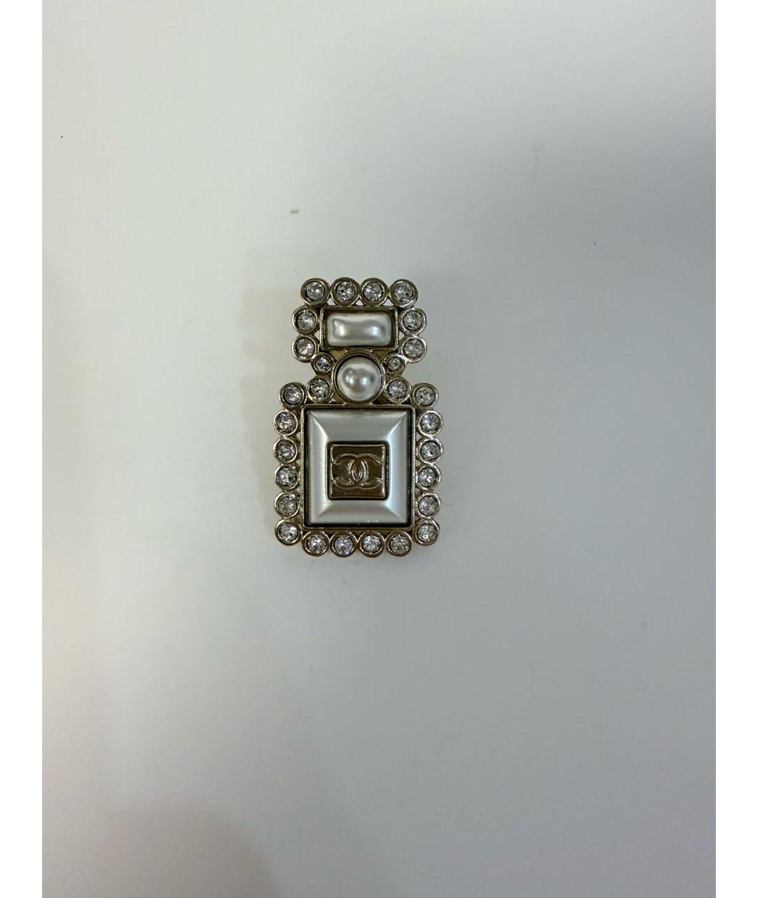 CHANEL Белая жемчужная булавка / брошь, фото 4