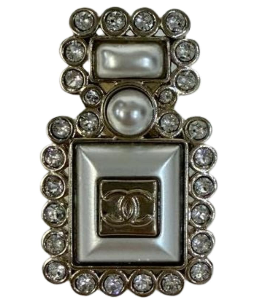 CHANEL Белая жемчужная булавка / брошь, фото 1