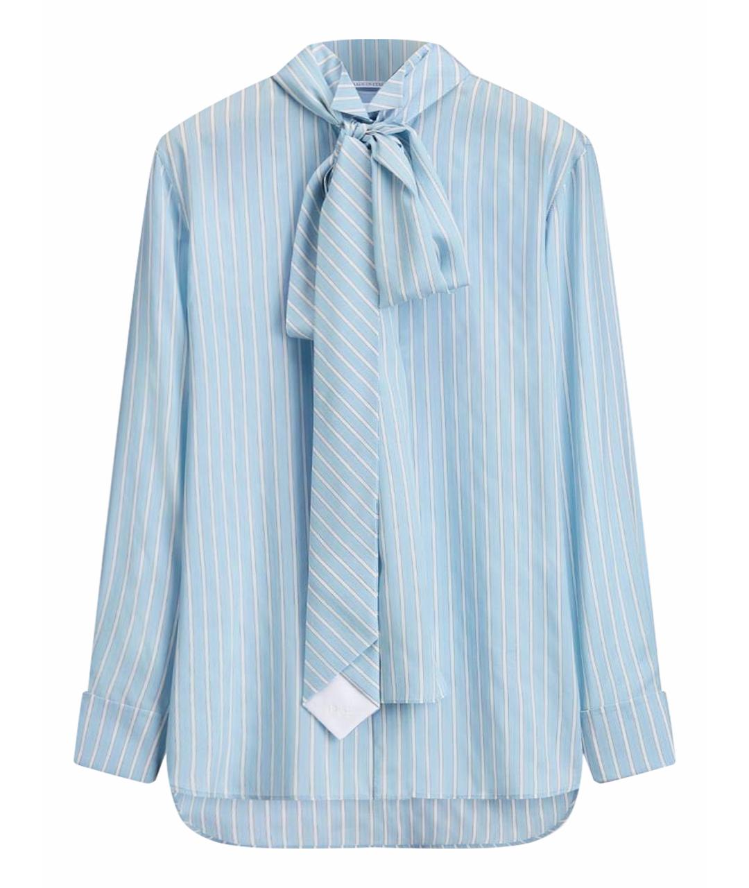 CHRISTIAN DIOR Голубая шелковая рубашка, фото 1