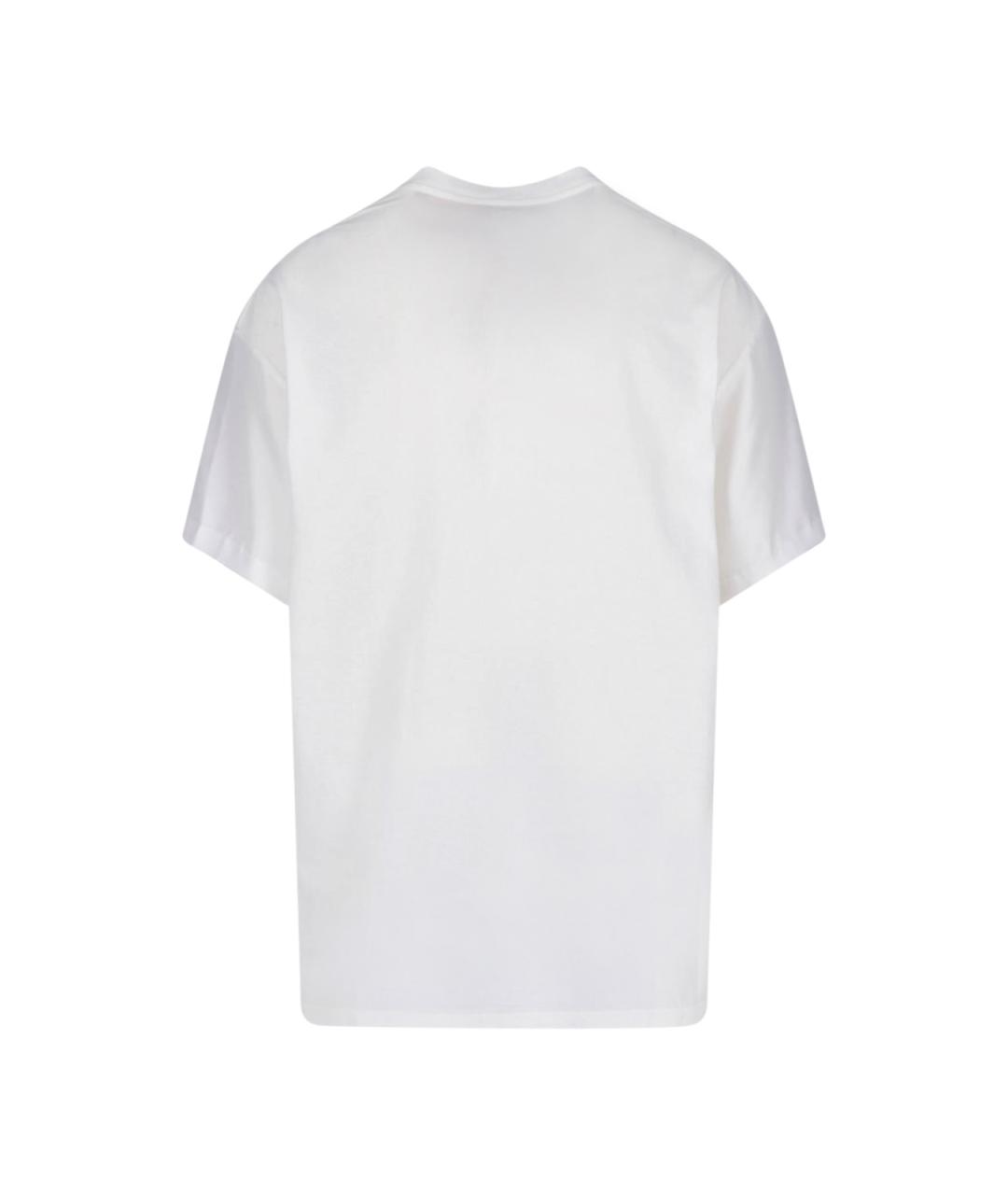 MAISON MARGIELA Белая хлопковая футболка, фото 2