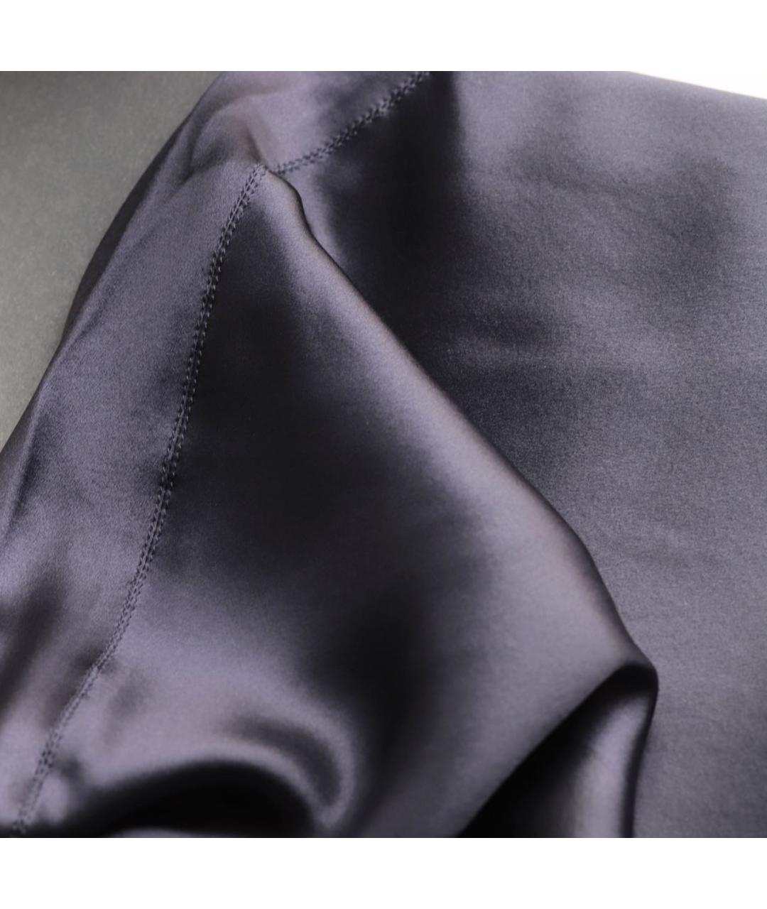 LANVIN Темно-синее шелковое коктейльное платье, фото 7