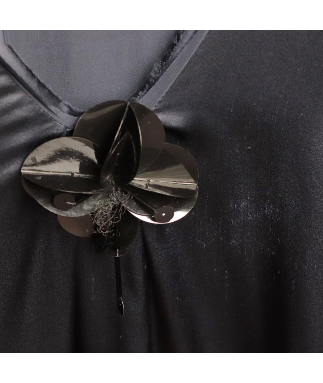 LANVIN Темно-синее шелковое коктейльное платье, фото 6