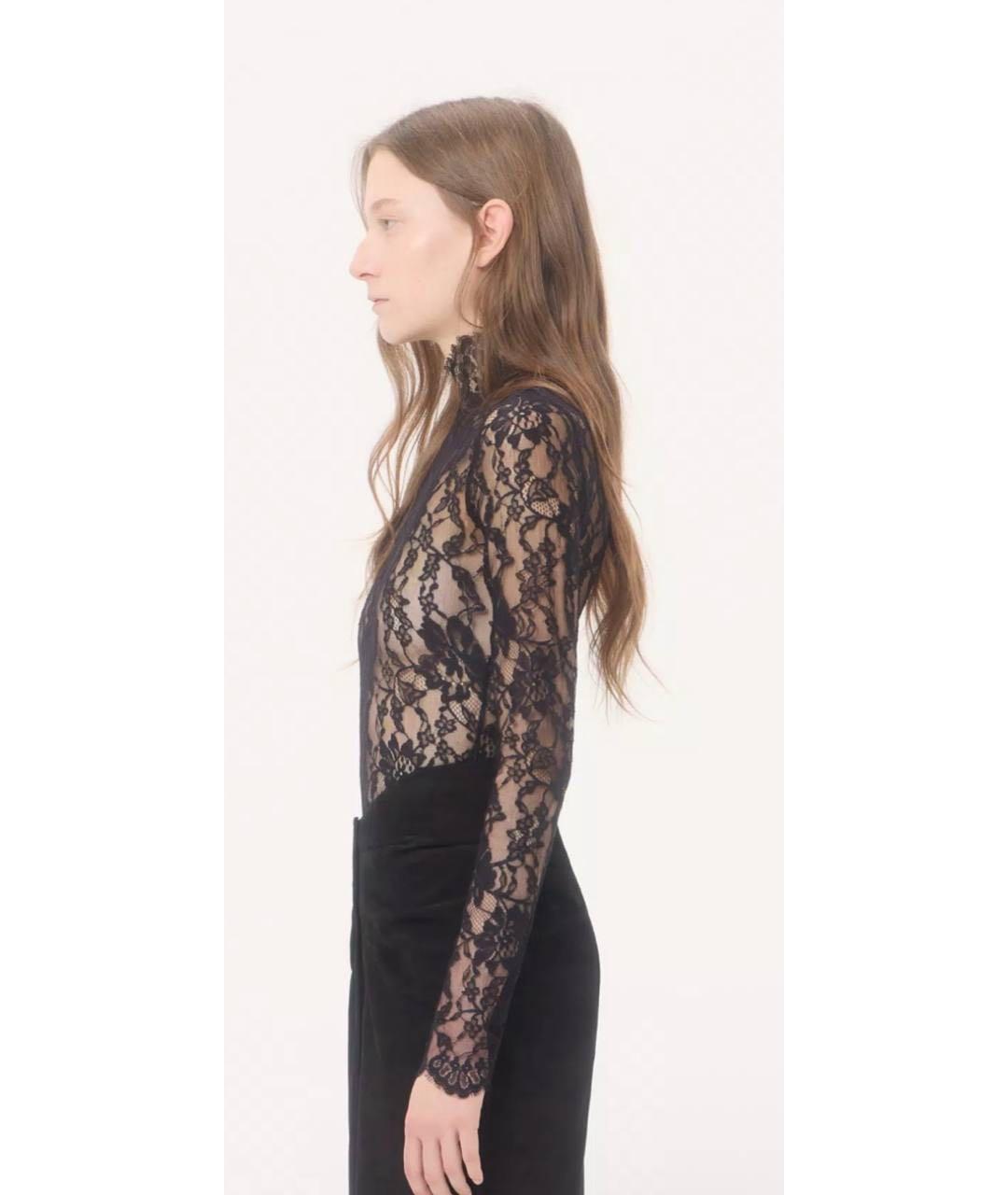 VALENTINO Черная кружевная водолазка, фото 6