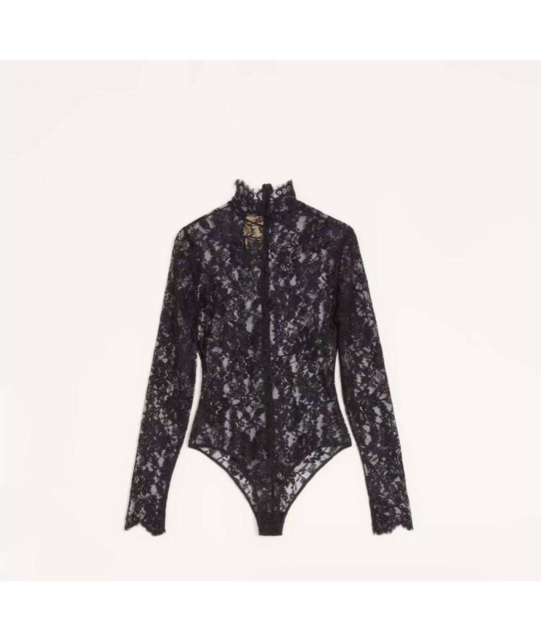VALENTINO Черная кружевная водолазка, фото 7
