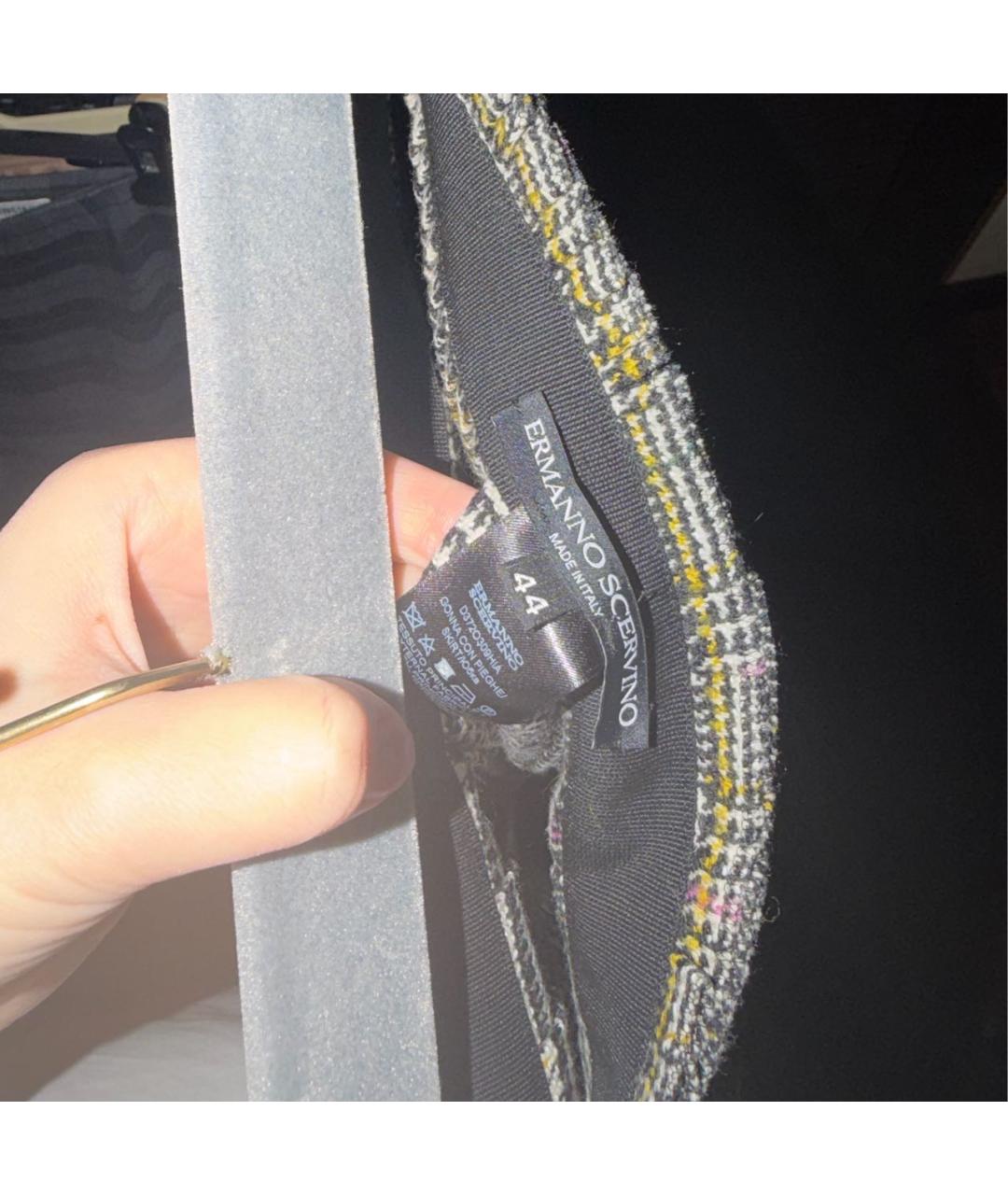 ERMANNO SCERVINO Серая юбка миди, фото 3