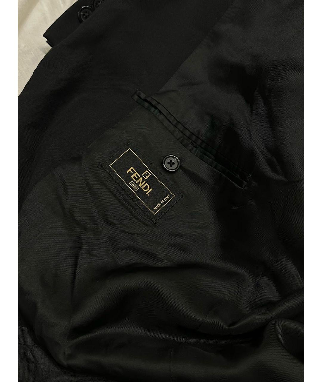 FENDI Черный классический костюм, фото 4