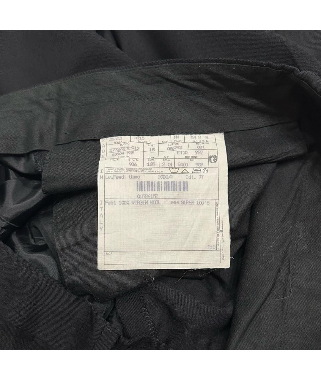 FENDI Черный классический костюм, фото 8