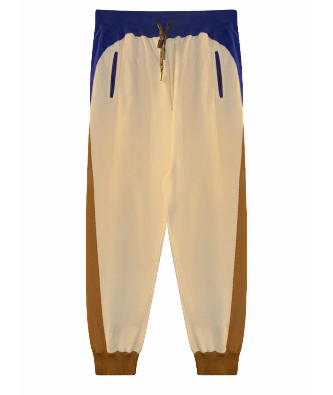 LOUIS VUITTON Белые кашемировые прямые брюки, фото 1