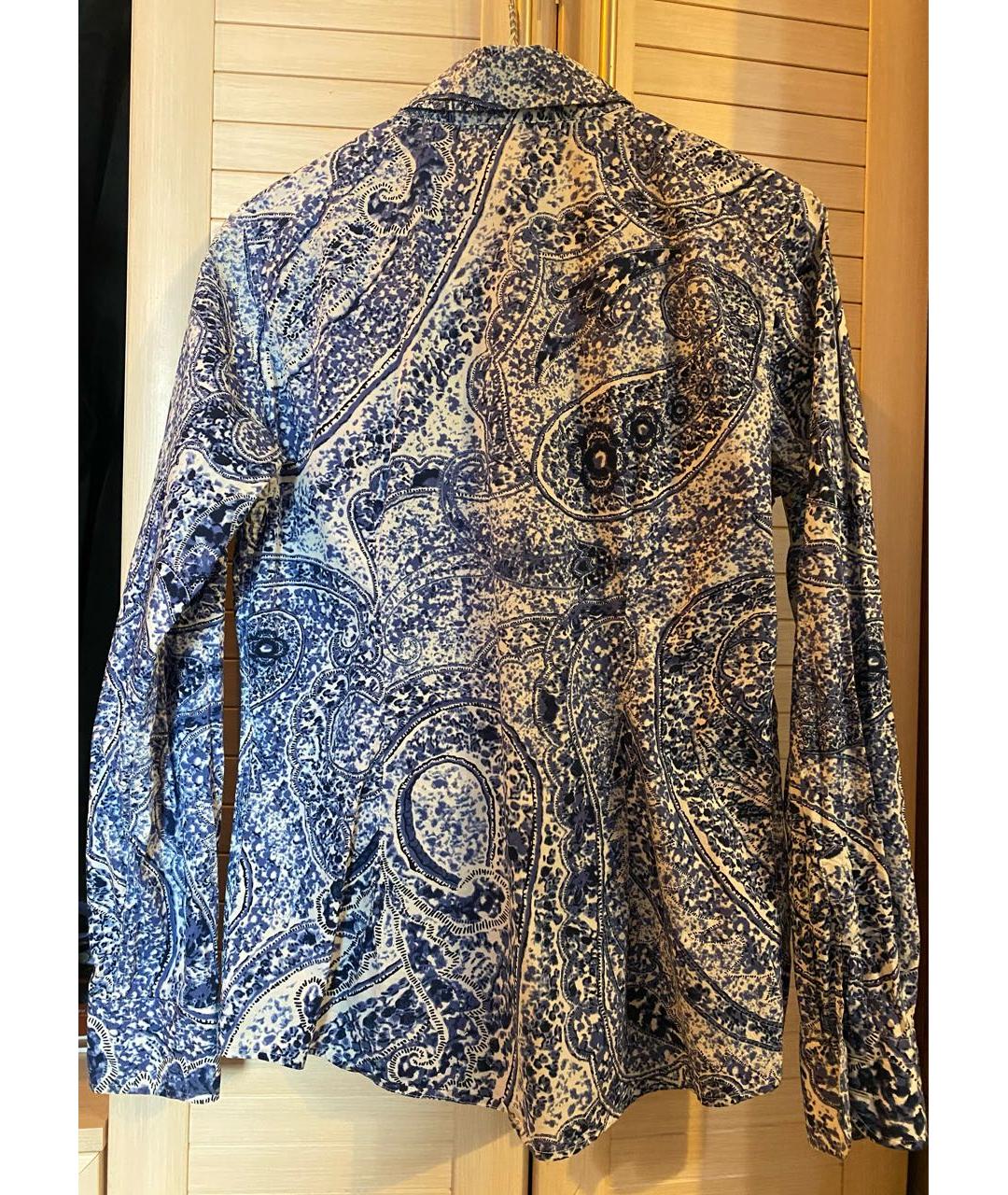 ETRO Синяя хлопковая рубашка, фото 2