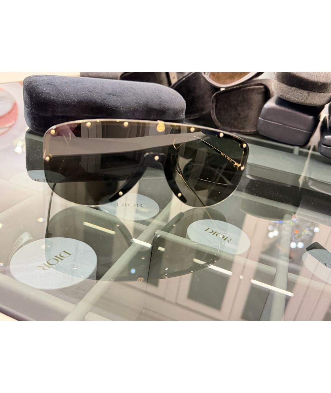 VERSACE Золотые металлические солнцезащитные очки, фото 8