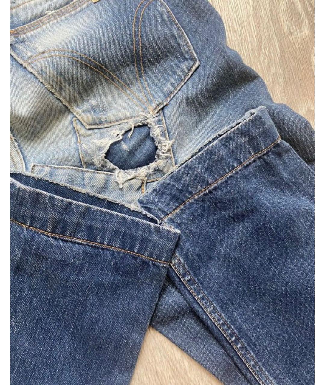 DOLCE&GABBANA Синие хлопковые джинсы скинни, фото 4