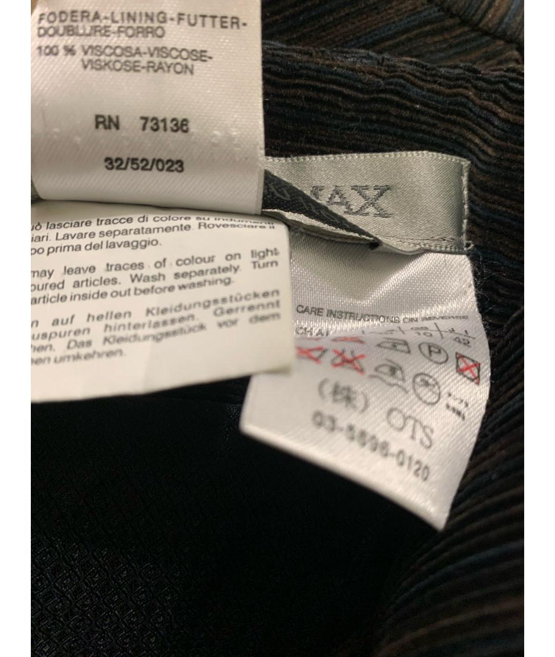 SPORTMAX Черная хлопковая юбка миди, фото 5