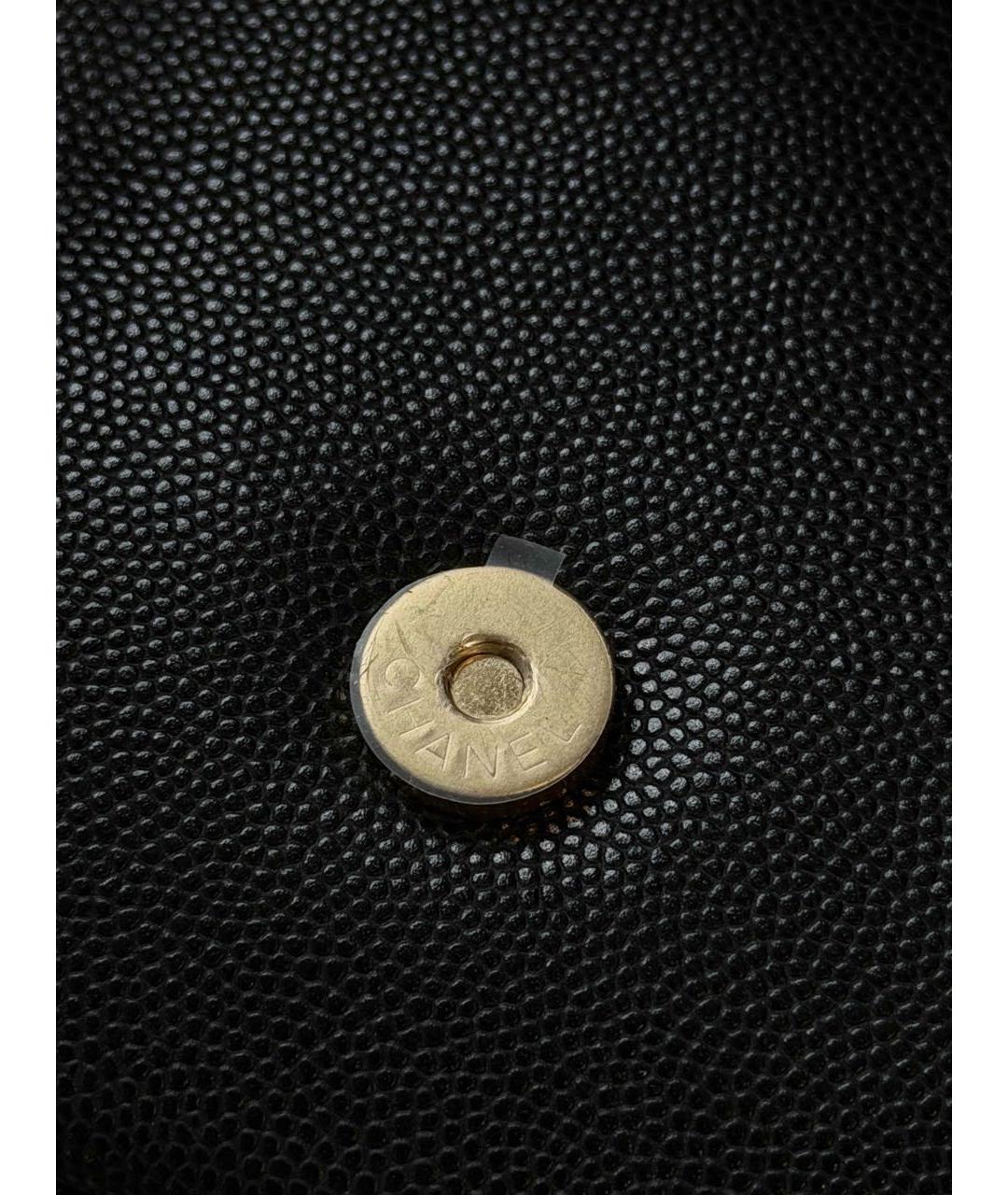 CHANEL Черная кожаная сумка через плечо, фото 4