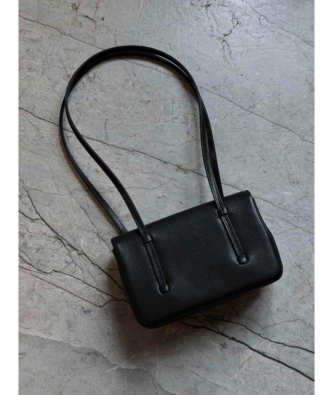 CHANEL Черная кожаная сумка через плечо, фото 2