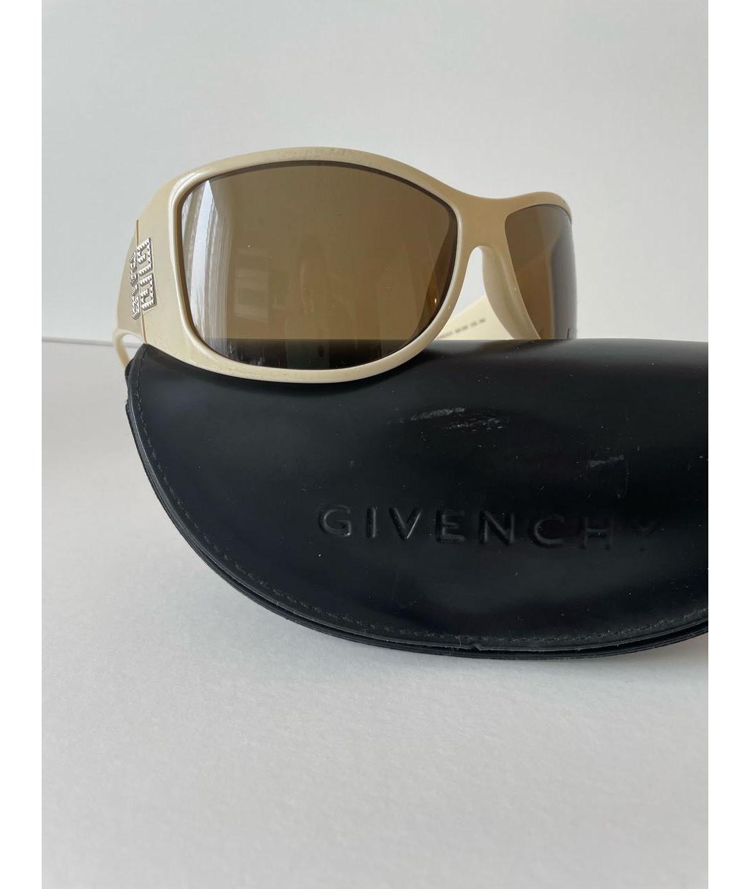 GIVENCHY Желтые пластиковые солнцезащитные очки, фото 2