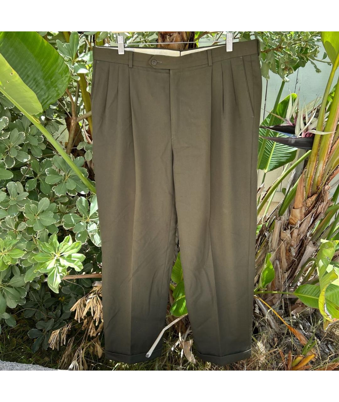 GIVENCHY Хаки классические брюки, фото 3