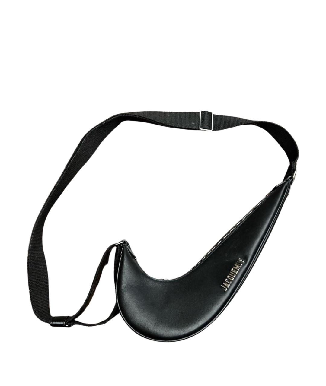 JACQUEMUS Коричневая кожаная сумка через плечо, фото 1