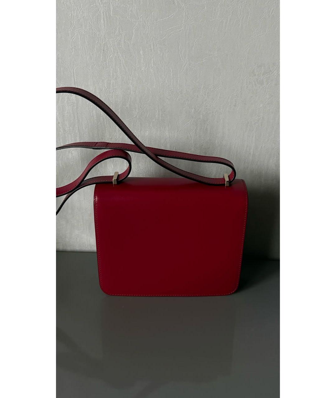 CARTIER Бордовая кожаная сумка через плечо, фото 3