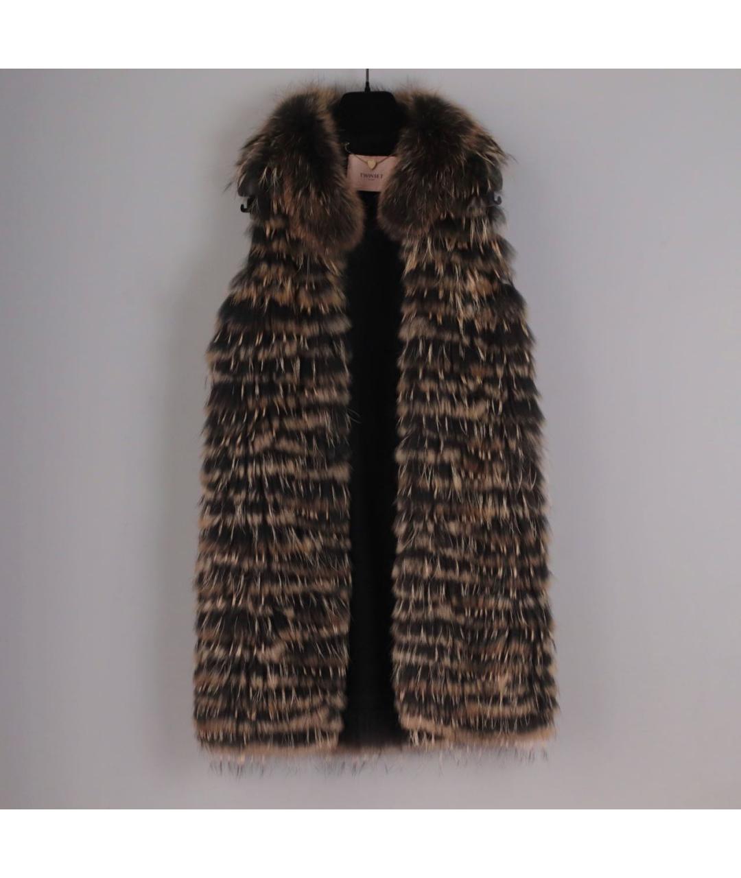 TWIN-SET Мульти меховой жилет, фото 7