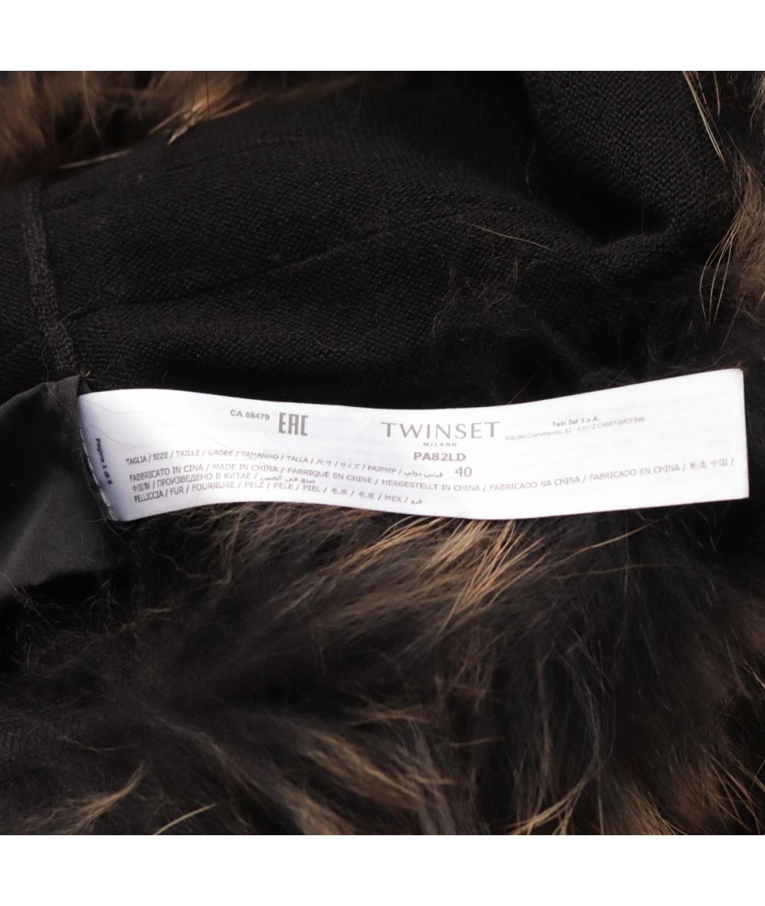 TWIN-SET Мульти меховой жилет, фото 6